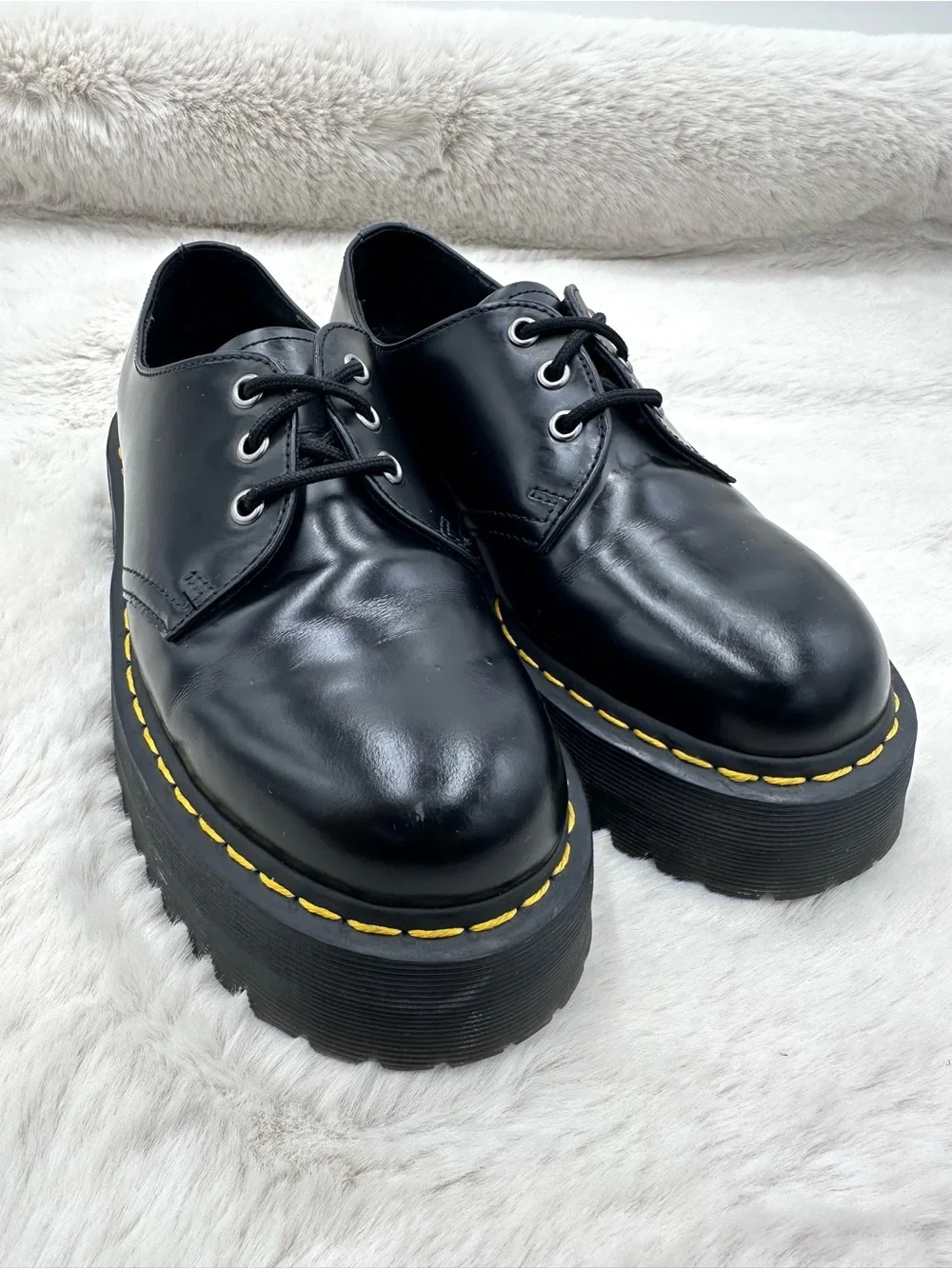 Dr Martens Quads 1461 smooth leather Platform Shoes women’s size US 9